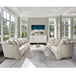 AICO London Place Chair & A Half in Light Champagne - Bargain Furniture (Detroit, MI)