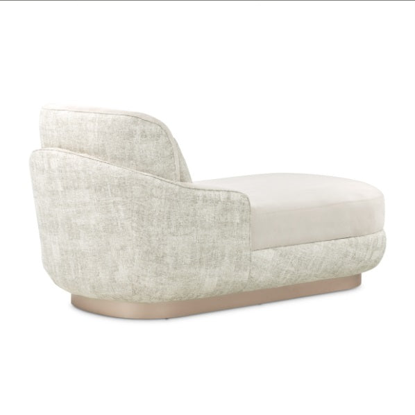 AICO Furniture Aurora Chaise Quarry in Moonlight - Bargain Furniture (Detroit, MI)