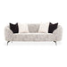 AICO Furniture Noir Sofa Cookie in Black Nickel - Bargain Furniture (Detroit, MI)