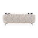 AICO Furniture Noir Sofa Cookie in Black Nickel - Bargain Furniture (Detroit, MI)