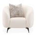 AICO Furniture Noir Chair Marshmallow in Black Nickel - Bargain Furniture (Detroit, MI)
