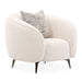 AICO Furniture Noir Chair Marshmallow in Black Nickel - Bargain Furniture (Detroit, MI)