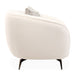 AICO Furniture Noir Chair Marshmallow in Black Nickel - Bargain Furniture (Detroit, MI)