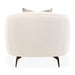 AICO Furniture Noir Chair Marshmallow in Black Nickel - Bargain Furniture (Detroit, MI)