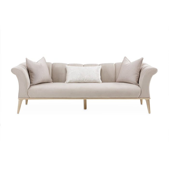 AICO Yvette Sofa in Porcini Medium Champagne - Bargain Furniture (Detroit, MI)