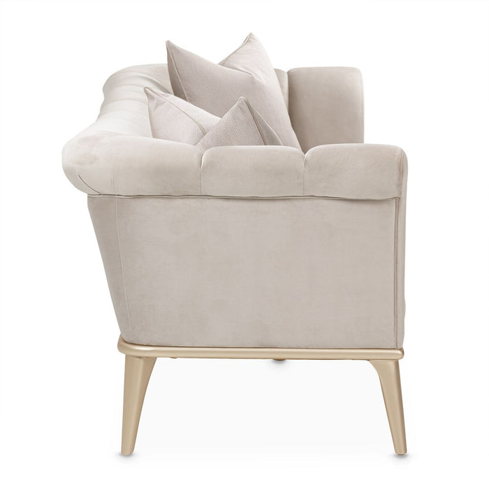 AICO Yvette Sofa in Porcini Medium Champagne - Bargain Furniture (Detroit, MI)