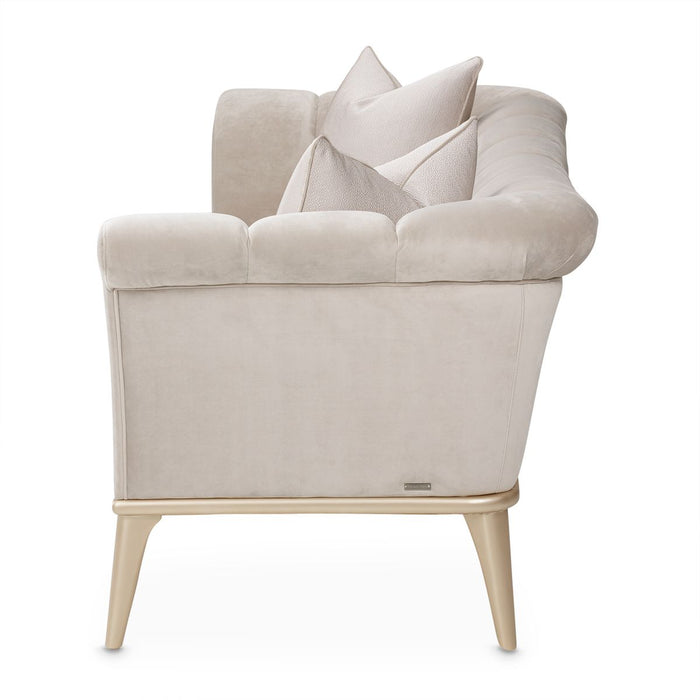 AICO Yvette Sofa in Porcini Medium Champagne - Bargain Furniture (Detroit, MI)