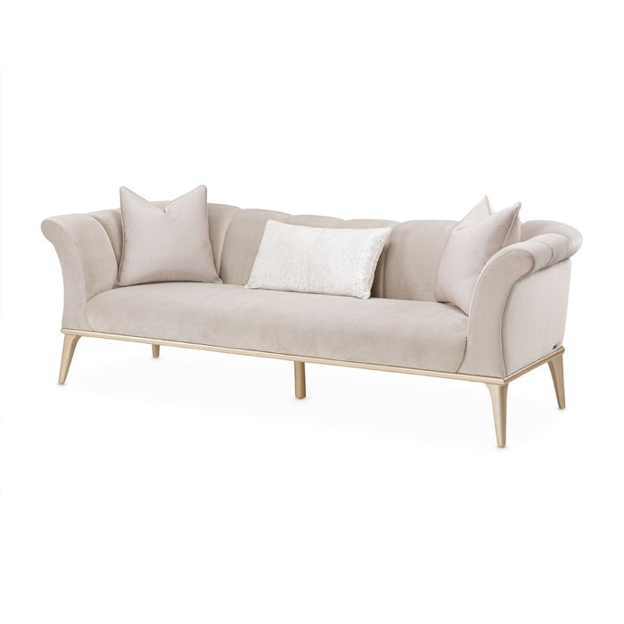 AICO Yvette Sofa in Porcini Medium Champagne - Bargain Furniture (Detroit, MI)