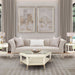 AICO Yvette Sofa in Porcini Medium Champagne - Bargain Furniture (Detroit, MI)