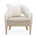 AICO Yvette Accent Chair in Porcini Medium Champagne - Bargain Furniture (Detroit, MI)
