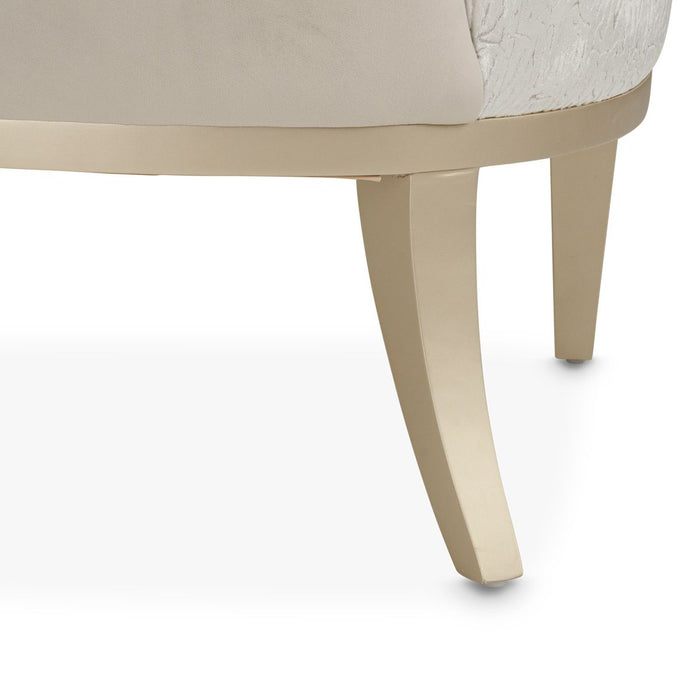 AICO Yvette Accent Chair in Porcini Medium Champagne - Bargain Furniture (Detroit, MI)