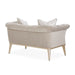 AICO Yvette Chair and A Half in Porcini Medium Champagne - Bargain Furniture (Detroit, MI)
