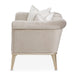 AICO Yvette Chair and A Half in Porcini Medium Champagne - Bargain Furniture (Detroit, MI)