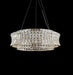 AICO Furniture Lighting Galaxy Large Round LED Chandelier in Chrome - Bargain Furniture (Detroit, MI)