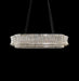 AICO Furniture Lighting Galaxy Oval LED Chandelier in Chrome - Bargain Furniture (Detroit, MI)