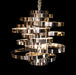 AICO Furniture Lighting Hemispheres 8 Light Chandelier in Silver - Bargain Furniture (Detroit, MI)