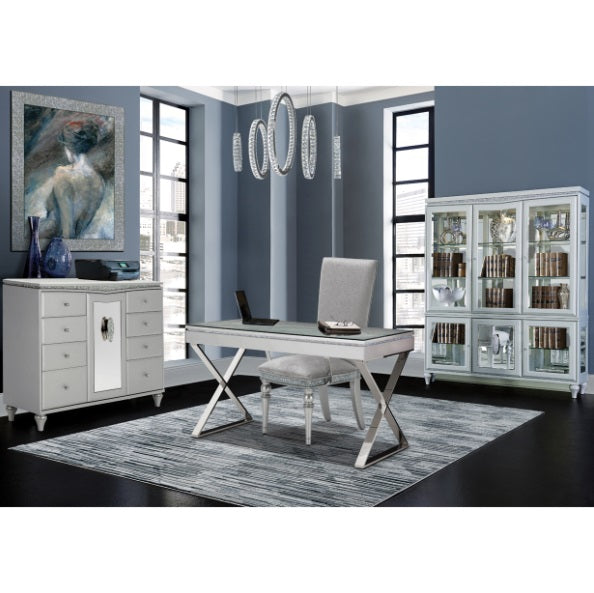 AICO Furniture Lighting Large Solar Hoops LED Chandelier - Bargain Furniture (Detroit, MI)