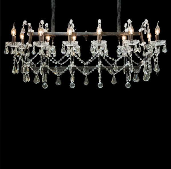 AICO Furniture Lighting Gloucester 12 Light Chandelier - Bargain Furniture (Detroit, MI)