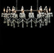 AICO Furniture Lighting Gloucester 12 Light Chandelier - Bargain Furniture (Detroit, MI)