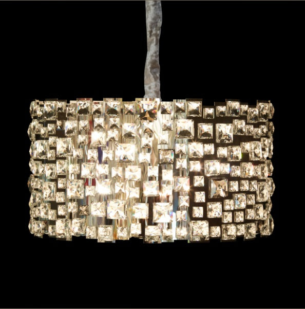 AICO Furniture Lighting Facets 12 Light Chandelier - Bargain Furniture (Detroit, MI)