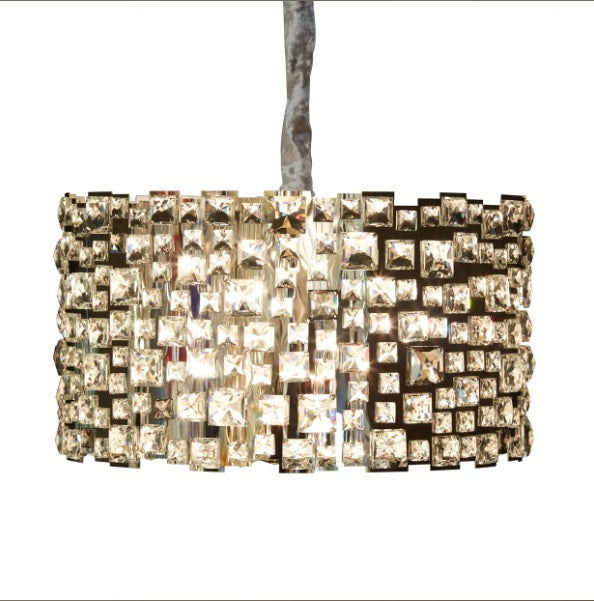 AICO Furniture Lighting Facets 12 Light Chandelier - Bargain Furniture (Detroit, MI)