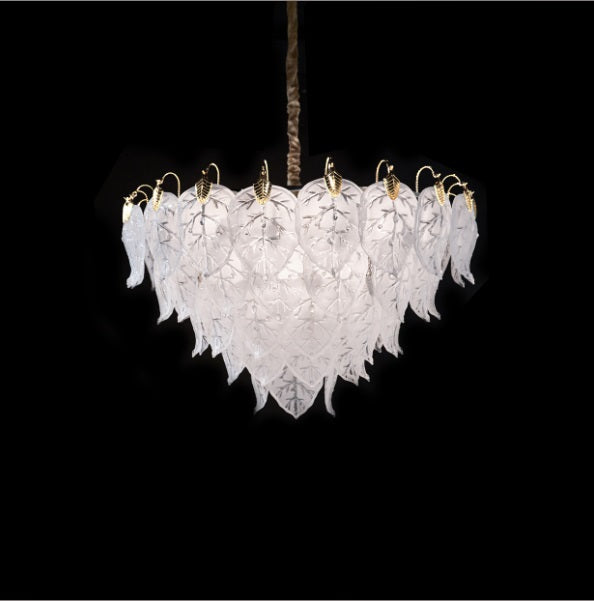 AICO Furniture Lighting Autumn 21 Light Chandelier in Clear - Bargain Furniture (Detroit, MI)