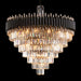 AICO Furniture Lighting Symphony Round 37 Light Chandelier in Clear - Bargain Furniture (Detroit, MI)