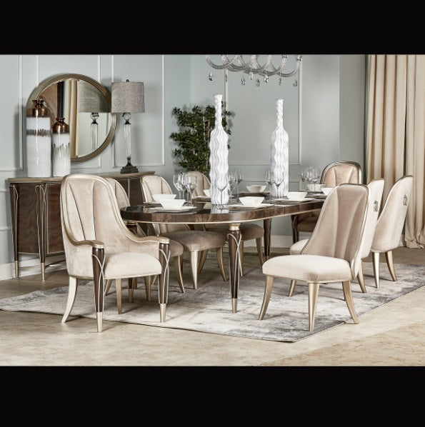 AICO Furniture Lighting Madrid 8 Light Chandelier in Clear - Bargain Furniture (Detroit, MI)