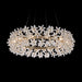AICO Furniture Lighting Bouquet 12 Light Oblong Chandelier in Gold - Bargain Furniture (Detroit, MI)