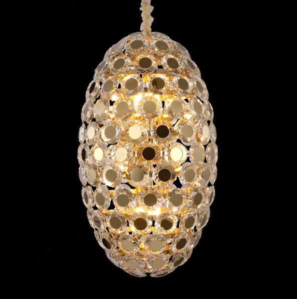 AICO Furniture Lighting Pendant 14 Light Chandelier in Gold - Bargain Furniture (Detroit, MI)