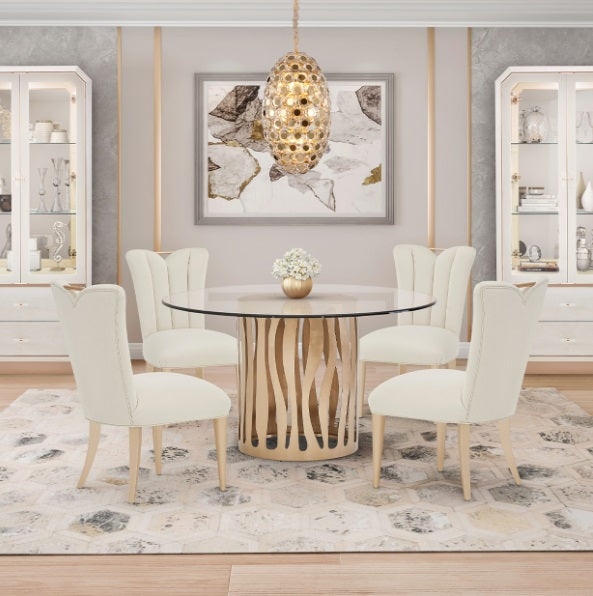 AICO Furniture Lighting Pendant 14 Light Chandelier in Gold - Bargain Furniture (Detroit, MI)
