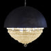 AICO Furniture Lighting Eclipse LED Light Chandelier with Black Dome in Clear - Bargain Furniture (Detroit, MI)