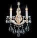 AICO Furniture Lighting La Scala 2 Light Wall Sconce in Clear - Bargain Furniture (Detroit, MI)