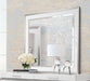 AICO Marquee Wall Mirror in Cloud White - Bargain Furniture (Detroit, MI)