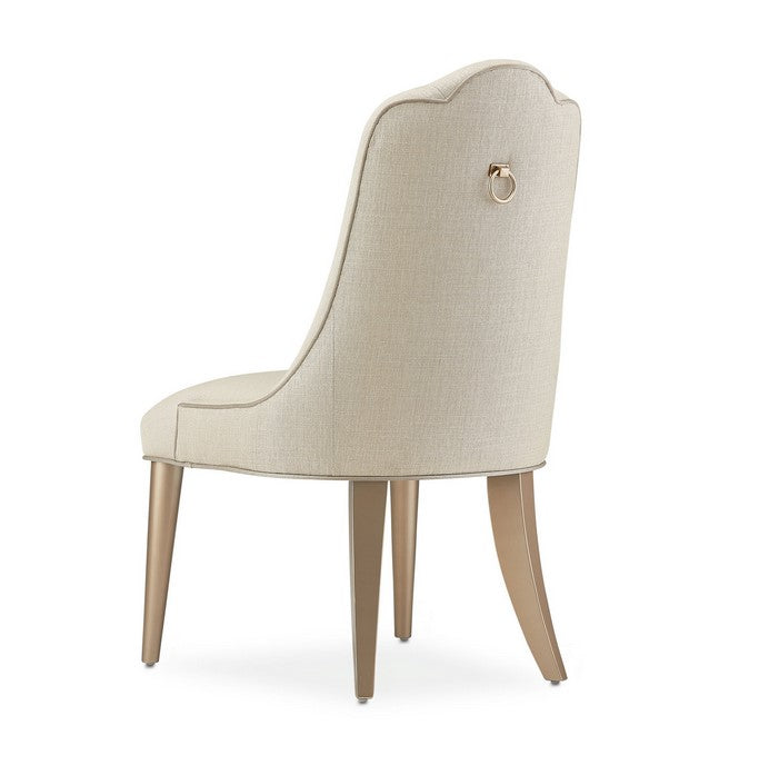 AICO Malibu Crest Side Chair in Chardonnay (Set of 2) - Bargain Furniture (Detroit, MI)