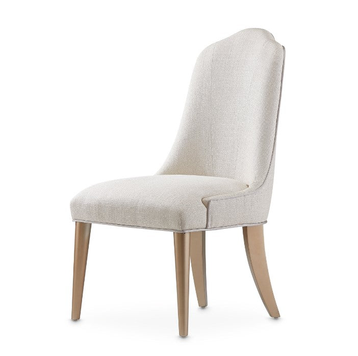 AICO Malibu Crest Side Chair in Chardonnay (Set of 2) - Bargain Furniture (Detroit, MI)