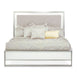 AICO Marquee Queen Panel Bed in Cloud White KI-MRQEQN-108 - Bargain Furniture (Detroit, MI)