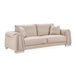 AICO Furniture Mia Bella Bergamo Sofa in Stainless Steel - Bargain Furniture (Detroit, MI)