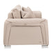 AICO Furniture Mia Bella Bergamo Sofa in Stainless Steel - Bargain Furniture (Detroit, MI)