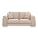 AICO Furniture Mia Bella Bergamo Loveseat in Stainless Steel - Bargain Furniture (Detroit, MI)