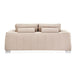 AICO Furniture Mia Bella Bergamo Loveseat in Stainless Steel - Bargain Furniture (Detroit, MI)