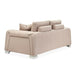 AICO Furniture Mia Bella Bergamo Loveseat in Stainless Steel - Bargain Furniture (Detroit, MI)