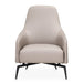 AICO Furniture Mia Bella Bergamo Accent Chair in Stainless Steel - Bargain Furniture (Detroit, MI)