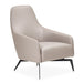 AICO Furniture Mia Bella Bergamo Accent Chair in Stainless Steel - Bargain Furniture (Detroit, MI)