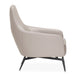 AICO Furniture Mia Bella Bergamo Accent Chair in Stainless Steel - Bargain Furniture (Detroit, MI)