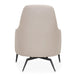 AICO Furniture Mia Bella Bergamo Accent Chair in Stainless Steel - Bargain Furniture (Detroit, MI)