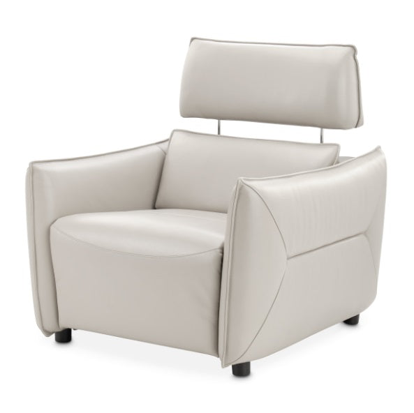 AICO Furniture Verona Matching Chair in Light Gray - Bargain Furniture (Detroit, MI)
