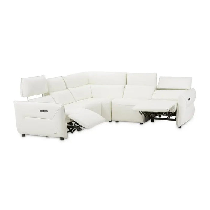 AICO Furniture Verona Corner Wedge in Snow White - Bargain Furniture (Detroit, MI)