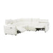 AICO Furniture Verona Corner Wedge in Snow White - Bargain Furniture (Detroit, MI)