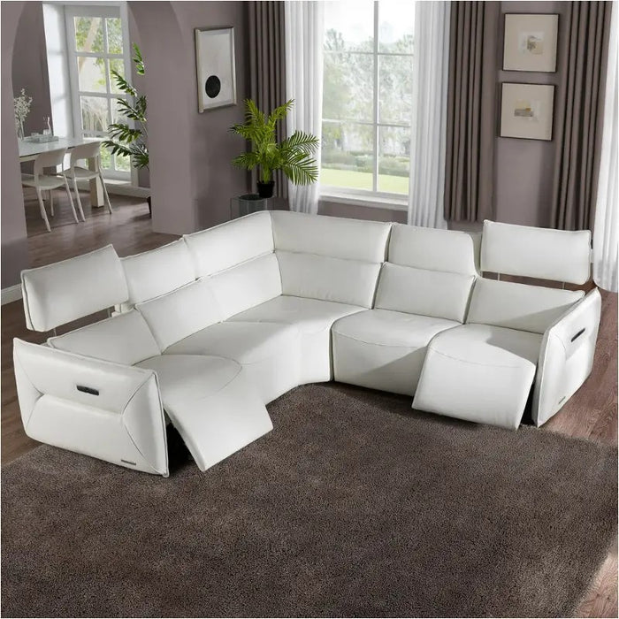 AICO Furniture Verona LAF Motion Chair in Snow White - Bargain Furniture (Detroit, MI)